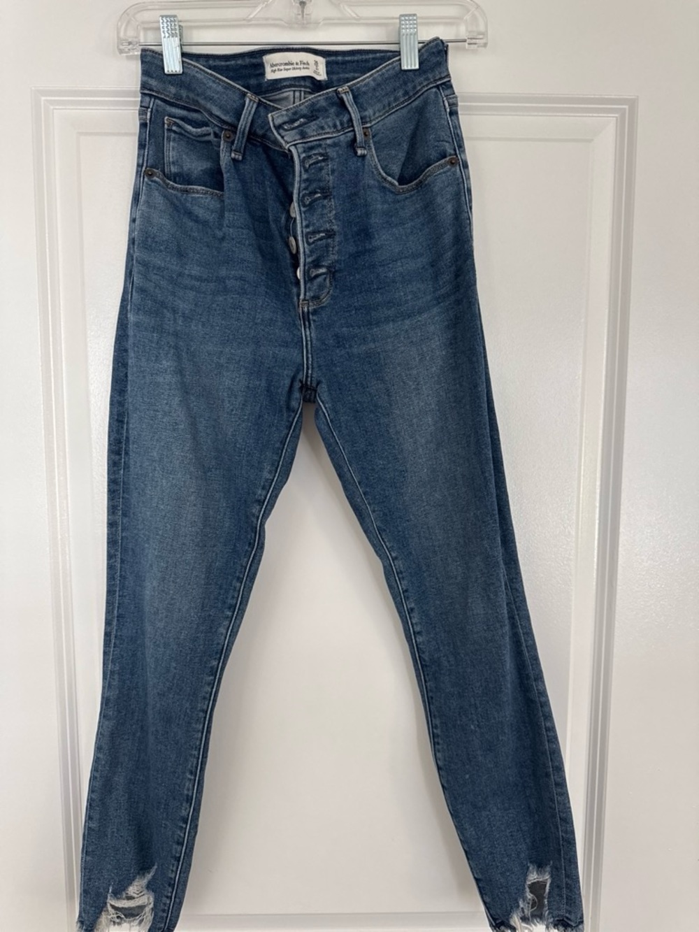 Abercrombie & Fitch Women's dark Button-Fly Jeans